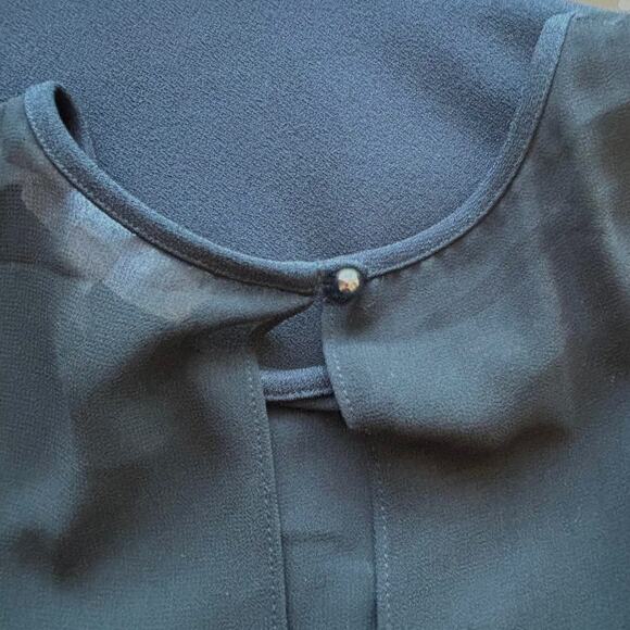 Banana Republic Wms Sleeveless Little Black Mini Dress Size 4 Lined - Picture 6 of 9